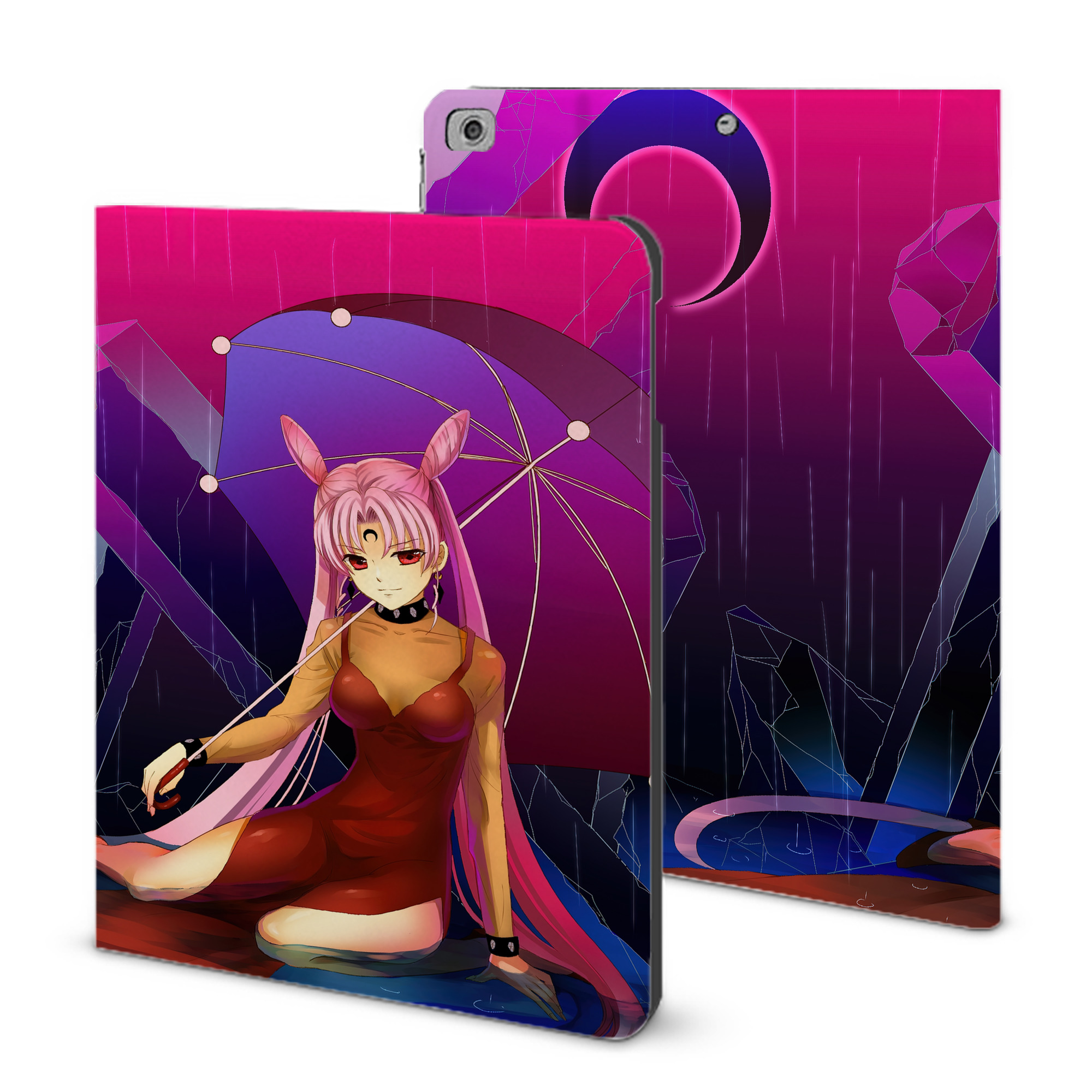 （画像用） 美少女戦士セーラームーン Sailor Moon IPad ケース ブック型 PUレザー TPU 耐衝撃 軽量 薄型 ペン収納なし 全面保護 IPad 各モデル対応